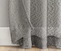 Tinsley Gray Boucle Light-Filtering Rod Pocket Curtain Panel, (84") 11 Tinsley Gray Boucle Light-Filtering Rod Pocket Curtain Panel, (84") -DHP Sales Store 810660795 A0 4