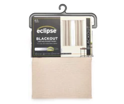 Taupe Blackout Rod Pocket Curtain Panel, (63")