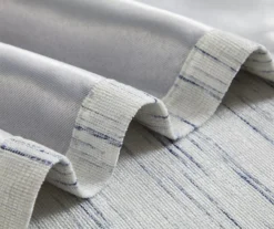 Indigo Stripe Chenille Grommet Curtain Panel Pair With Blackout Lining, (84") 9 Indigo Stripe Chenille Grommet Curtain Panel Pair With Blackout Lining, (84") -DHP Sales Store 810663876 A5 3