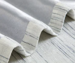 Gray Stripe Chenille Grommet Curtain Panel Pair With Blackout Lining, (84") -DHP Sales Store 810663877 A5 3