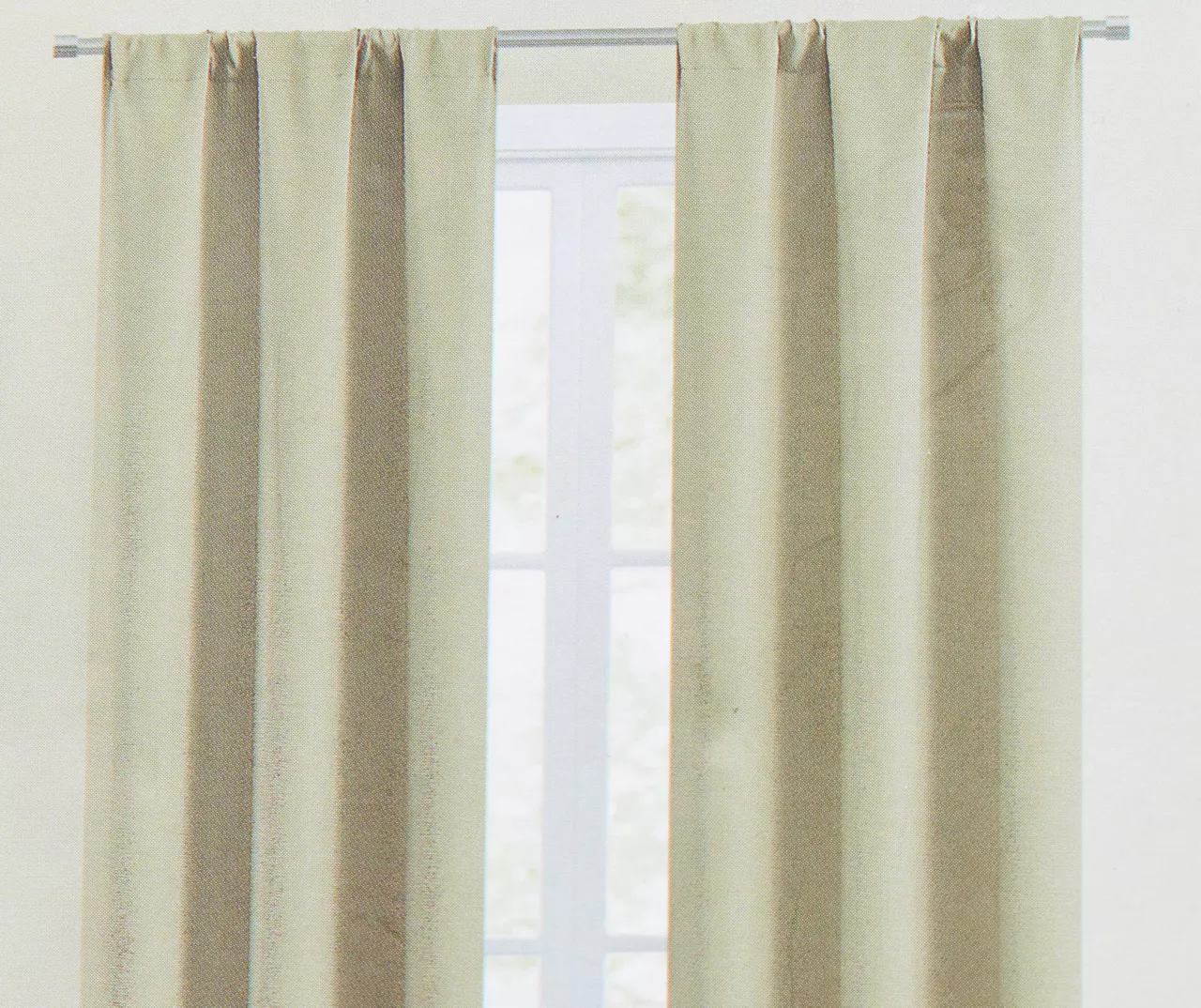 Green Blackout Rod Pocket Curtain Panel, (84") 4 Green Blackout Rod Pocket Curtain Panel, (84") - Image 2