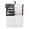 Naptime White Blackout Rod Pocket Curtain Panel Pair, (84") -DHP Sales Store 810664684 A0