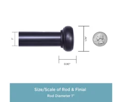 Kenney Weaver 1" Adjustable Curtain Rod -DHP Sales Store 810679512 A0 03