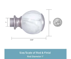 Kenney Khalessi 1" Adjustable Curtain Rod -DHP Sales Store 810679530 A0 03