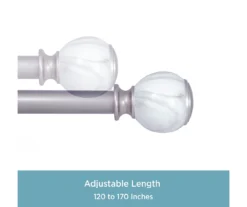 Kenney Khalessi 1" Adjustable Curtain Rod -DHP Sales Store 810679530 A0 04