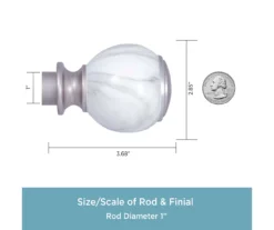 Kenney Khalessi 1" Adjustable Curtain Rod -DHP Sales Store 810679532 A0 03