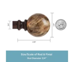 Kenney Marble 3/4" Adjustable Curtain Rod -DHP Sales Store 810679537 A0 03