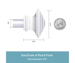 Kenney Mission 3/4" Adjustable Curtain Rod 19 Kenney Mission 3/4" Adjustable Curtain Rod -DHP Sales Store 810679539 A0 03