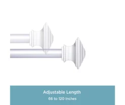 Kenney Mission 3/4" Adjustable Curtain Rod 20 Kenney Mission 3/4" Adjustable Curtain Rod -DHP Sales Store 810679539 A0 04