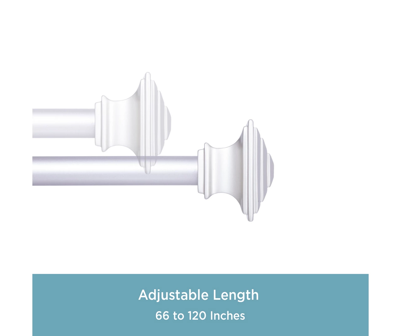 Kenney Mission 3/4" Adjustable Curtain Rod 11 Kenney Mission 3/4" Adjustable Curtain Rod - Image 9