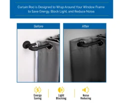 Sun Zero Bronn 3/4" Wrap Adjustable Double Curtain Rod -DHP Sales Store 810679541 A0 02