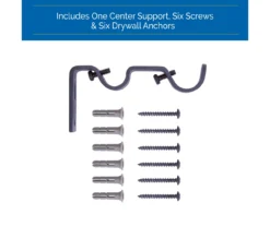 Sun Zero Bronn 3/4" Wrap Adjustable Double Curtain Rod -DHP Sales Store 810679541 A0 04