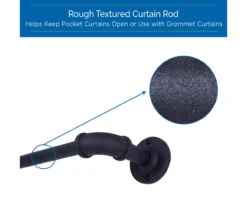 Sun Zero Bronn 3/4" Wrap Adjustable Curtain Rod -DHP Sales Store 810679545 A0 08