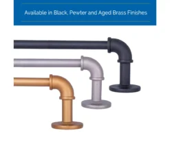 Sun Zero Bronn 3/4" Wrap Adjustable Curtain Rod -DHP Sales Store 810679545 A0 09