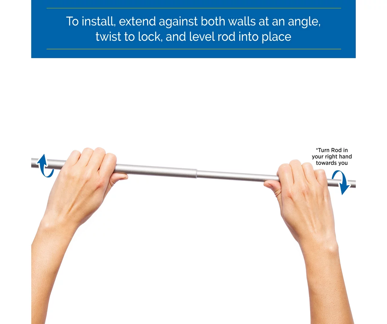 Sun Zero 5/8" Adjustable Tension Curtain Rod, (28"-60") 15 Sun Zero 5/8" Adjustable Tension Curtain Rod, (28"-60") - Image 13
