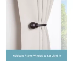 Kenney Chelsea 5/8" Curtain Holdback Hooks, 2-Pack -DHP Sales Store 810679552 A0 02