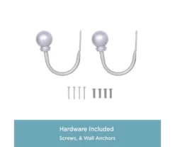 Kenney Chelsea 5/8" Curtain Holdback Hooks, 2-Pack -DHP Sales Store 810679556 A0 04