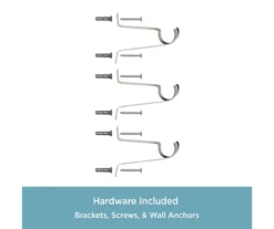 Trumpet Brushed Nickel 1" Adjustable Curtain Rod, (30"-84") 15 Trumpet Brushed Nickel 1" Adjustable Curtain Rod, (30"-84") -DHP Sales Store 810679557 A0 07