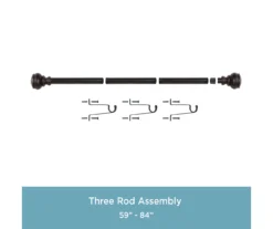 Kenney Terry 1" Adjustable Curtain Rod -DHP Sales Store 810679558 A0 06