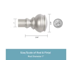 Kenney Terry 1" Adjustable Curtain Rod -DHP Sales Store 810679559 A0 04