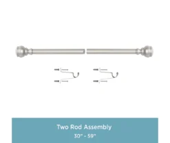 Kenney Terry 1" Adjustable Curtain Rod -DHP Sales Store 810679559 A0 05