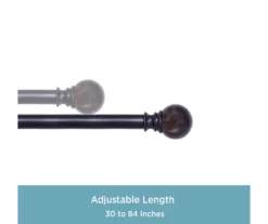 Kenney Marble 1" Adjustable Curtain Rod 21 Kenney Marble 1" Adjustable Curtain Rod -DHP Sales Store 810679562 A0 03