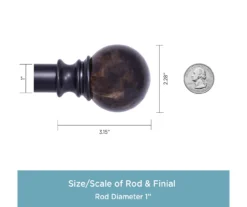 Kenney Marble 1" Adjustable Curtain Rod 22 Kenney Marble 1" Adjustable Curtain Rod -DHP Sales Store 810679562 A0 04