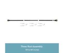 Kenney Marble 1" Adjustable Curtain Rod 24 Kenney Marble 1" Adjustable Curtain Rod -DHP Sales Store 810679562 A0 06