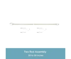 Kenney Marble 1" Adjustable Curtain Rod 30 Kenney Marble 1" Adjustable Curtain Rod -DHP Sales Store 810679563 A0 05