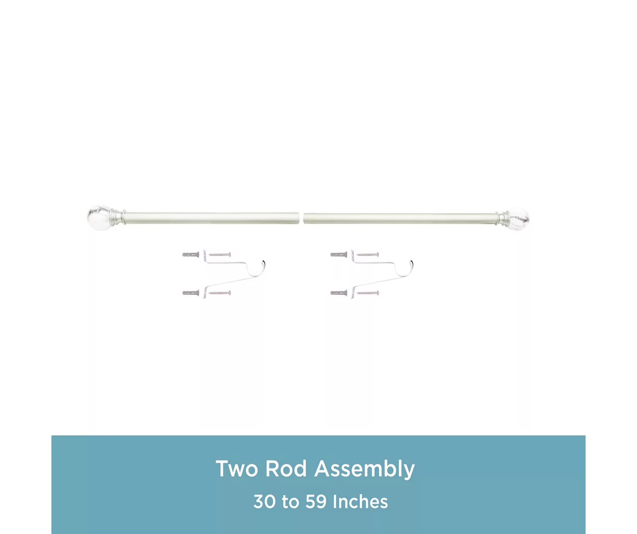 Kenney Marble 1" Adjustable Curtain Rod 15 Kenney Marble 1" Adjustable Curtain Rod - Image 13