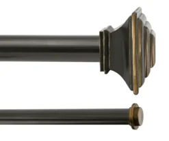Kenney Mission 1" Adjustable Double Curtain Rod 13 Kenney Mission 1" Adjustable Double Curtain Rod -DHP Sales Store 810679570 A0 01