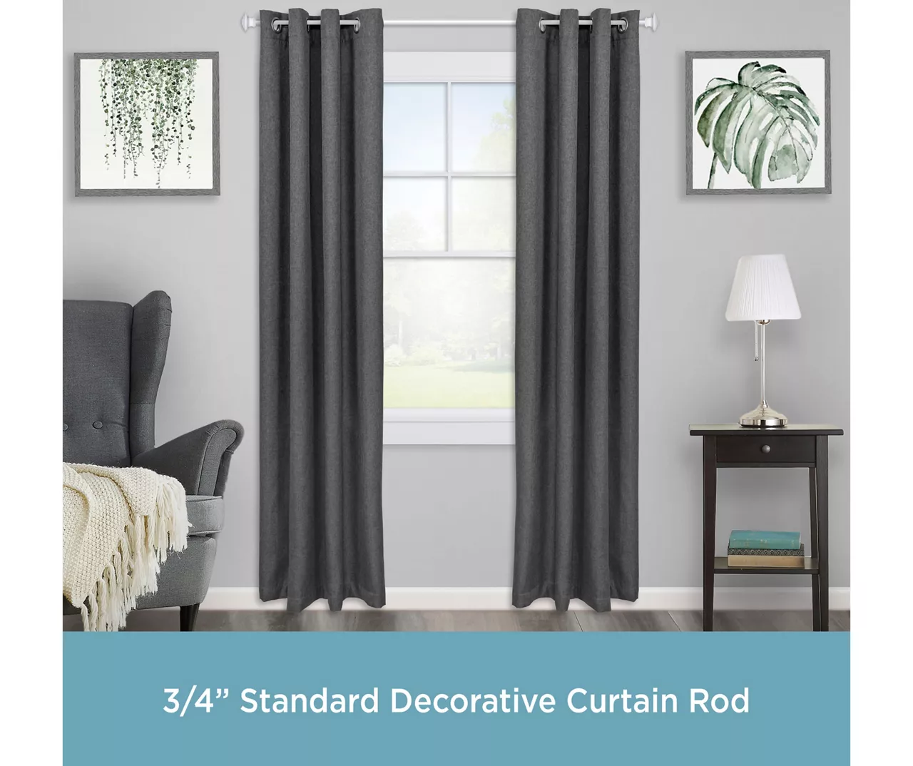 Kenney Mission 3/4" Adjustable Curtain Rod 5 Kenney Mission 3/4" Adjustable Curtain Rod - Image 3