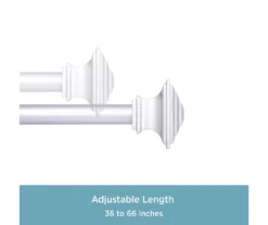 Kenney Mission 3/4" Adjustable Curtain Rod 16 Kenney Mission 3/4" Adjustable Curtain Rod -DHP Sales Store 810679575 A0 04