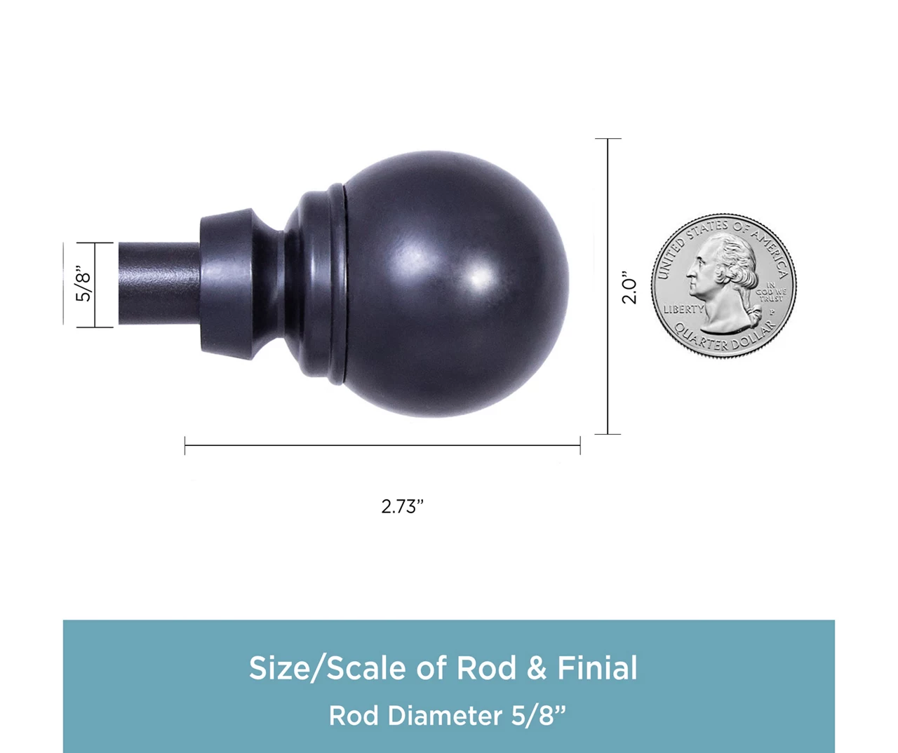 Kenney Mae 5/8" Adjustable Curtain Rod 14 Kenney Mae 5/8" Adjustable Curtain Rod - Image 12