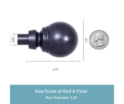 Kenney Mae 5/8" Adjustable Curtain Rod 29 Kenney Mae 5/8" Adjustable Curtain Rod -DHP Sales Store 810679584 A0 03