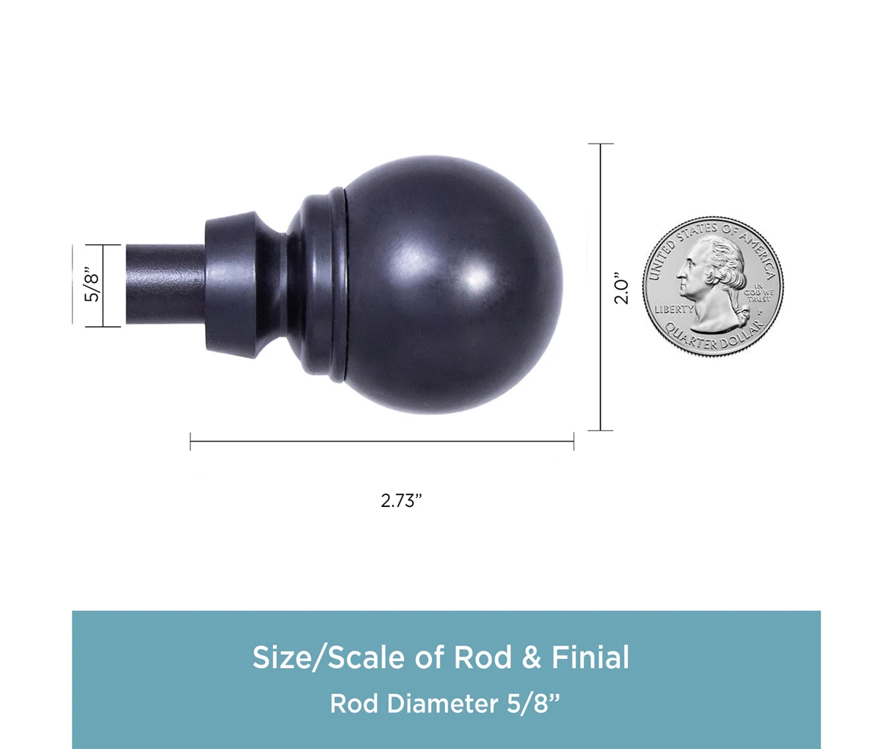 Kenney Mae 5/8" Adjustable Curtain Rod 10 Kenney Mae 5/8" Adjustable Curtain Rod - Image 8