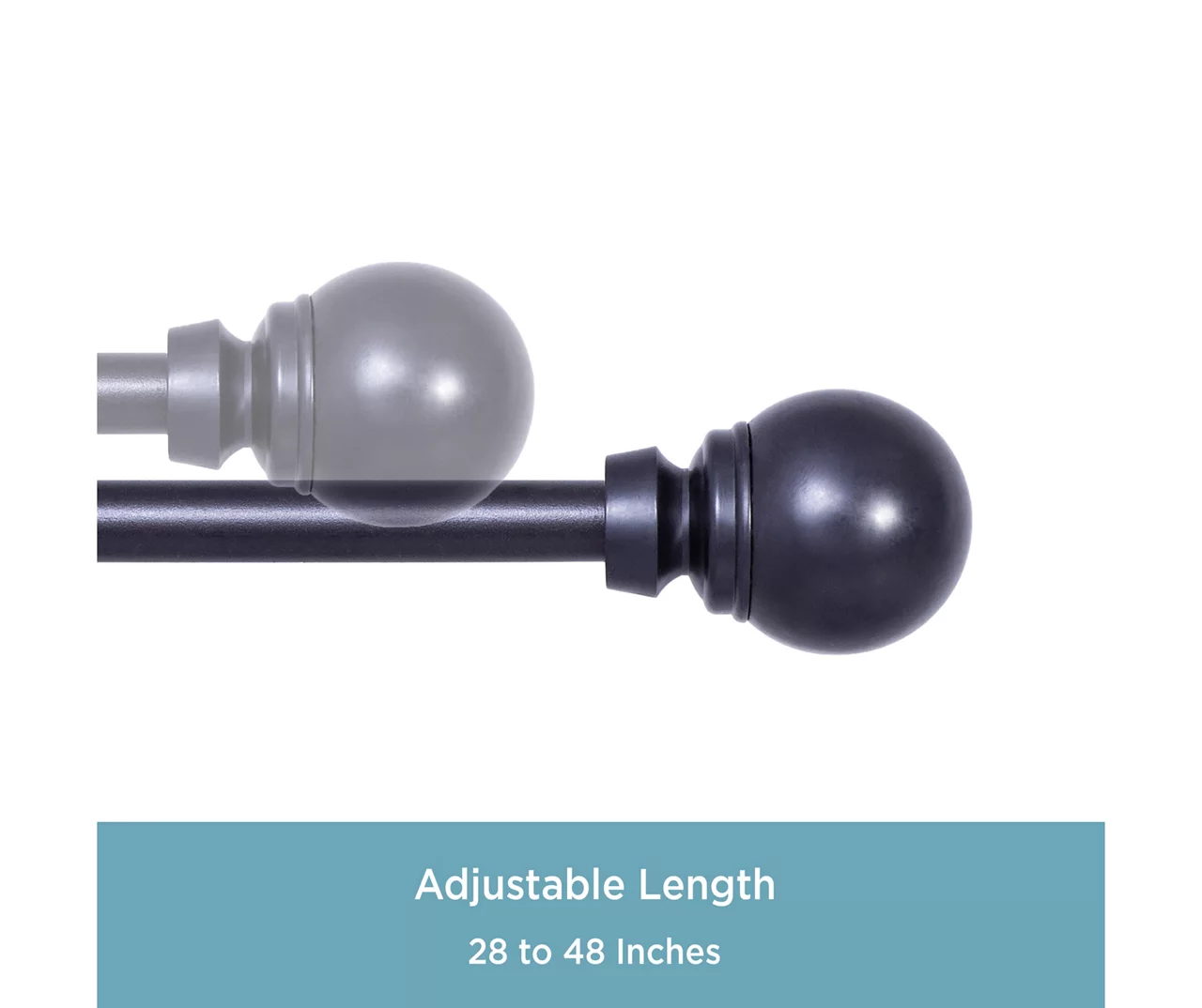 Kenney Mae 5/8" Adjustable Curtain Rod 11 Kenney Mae 5/8" Adjustable Curtain Rod - Image 9