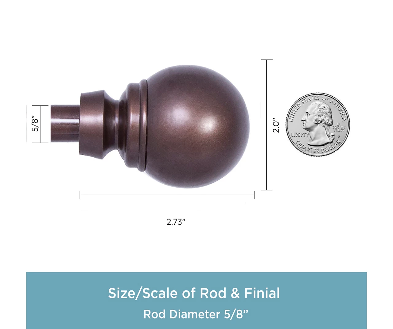 Kenney Mae 5/8" Adjustable Curtain Rod 22 Kenney Mae 5/8" Adjustable Curtain Rod - Image 20