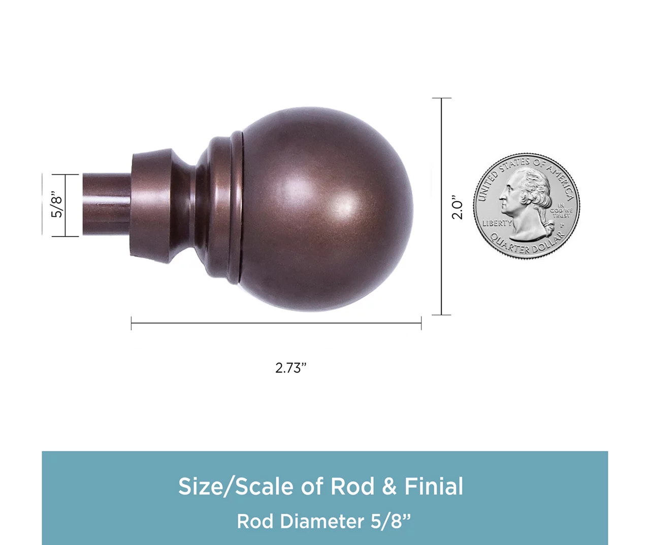 Kenney Mae 5/8" Adjustable Curtain Rod 18 Kenney Mae 5/8" Adjustable Curtain Rod - Image 16