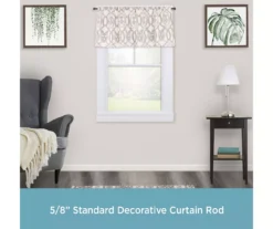 Lenon Weathered Brown 5/8" Adjustable Curtain Rod, (28"-48") -DHP Sales Store 810679593 A0 02