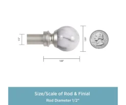 Kenney Jillian Marble Adjustable Curtain Rod -DHP Sales Store 810679598 A0 03