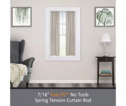 Kenney Fast Fit 4-Piece 7/16" Adjustable Tension Curtain Rod Set, (28"-48") -DHP Sales Store 810679604 A0 02