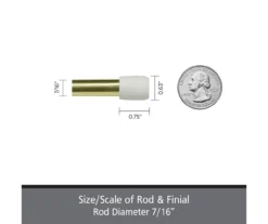 Kenney Fast Fit 4-Piece 7/16" Adjustable Tension Curtain Rod Set, (28"-48") -DHP Sales Store 810679604 A0 03