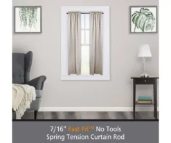 Kenney Fast Fit 4-Piece 7/16" Adjustable Tension Curtain Rod Set, (28"-48") -DHP Sales Store 810679606 A0 02