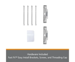 Kenney Fast Fit 2-Piece Adjustable Tension Curtain Rod Set, (28"-48") -DHP Sales Store 810679607 A0 07