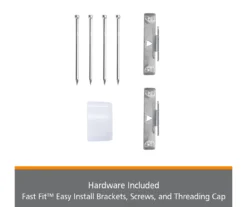 Kenney Fast Fit 2-Piece Adjustable Tension Curtain Rod Set, (28"-48") -DHP Sales Store 810679608 A0 07