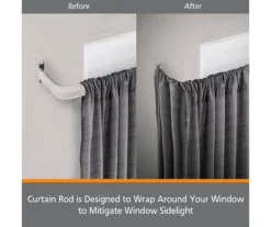 Kenney Fast Fit 2-Piece Adjustable Tension Curtain Rod Set, (28"-48") -DHP Sales Store 810679609 A0 03