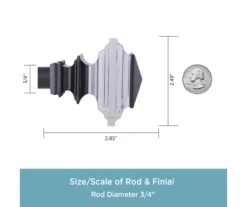 Kenney Faith 3/4" Adjustable Double Curtain Rod -DHP Sales Store 810679612 A0 03