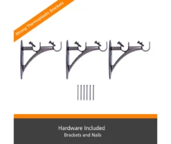 Kenney Birkin Fast Fit 5/8" Adjustable Double Curtain Rod -DHP Sales Store 810679621 A0 05