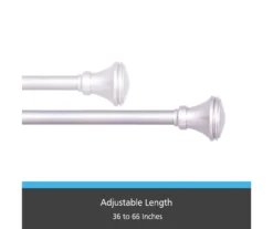 Kenney Vance Fast Fit 5/8" Adjustable Curtain Rod 24 Kenney Vance Fast Fit 5/8" Adjustable Curtain Rod -DHP Sales Store 810679623 A0 02